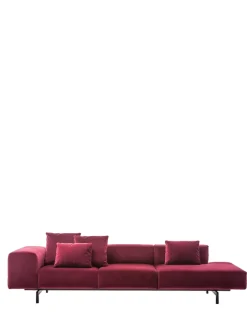 Largo ottoman 3 posti velluto - destro