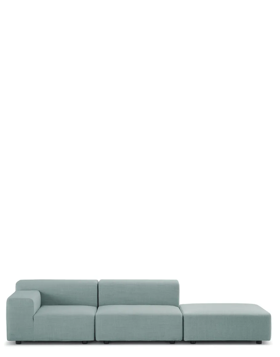 Plastics outdoor due posti + pouf