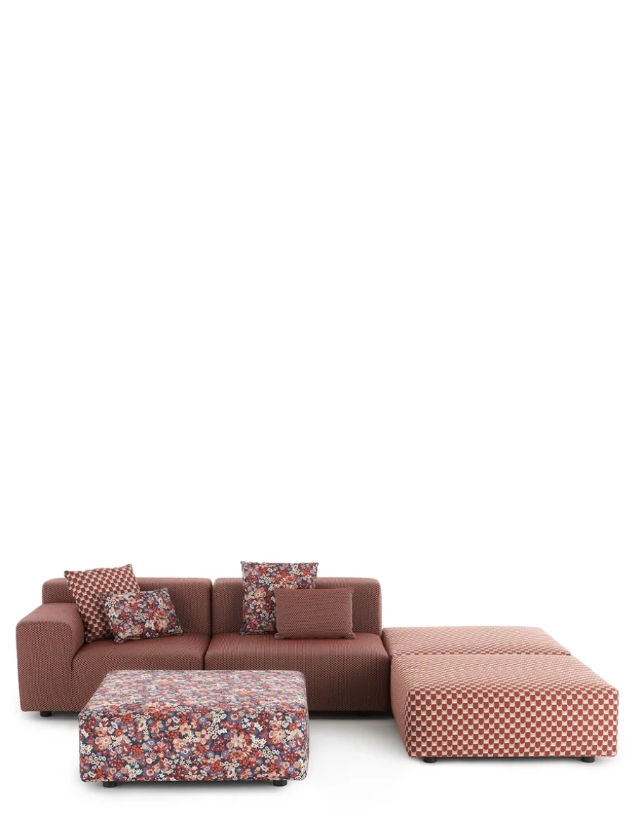 Plastics outdoor liberty 2 posti + 3 pouf