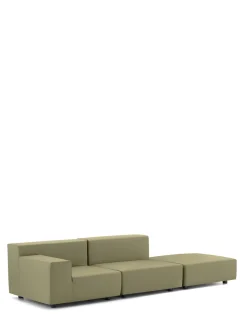 Plastics tech fabric due posti + pouf